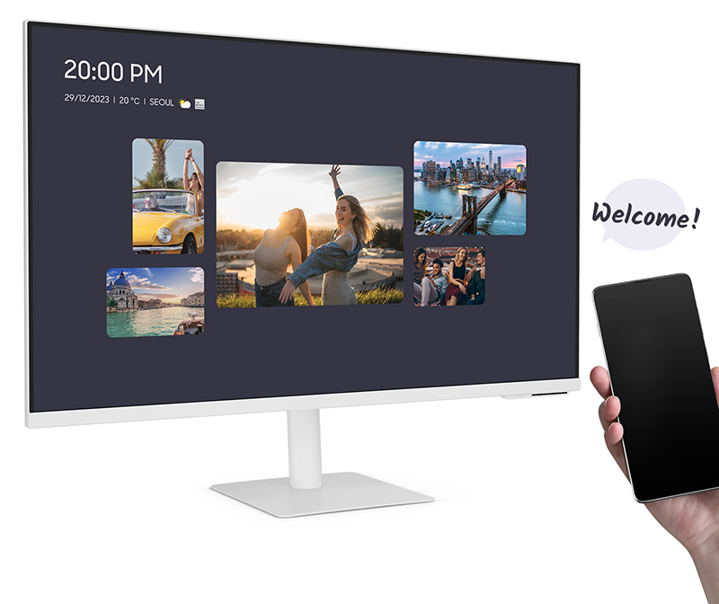 Samsung M70C Smart Monitor 4K UHD with Streaming TV USB-C and Ergonomic Stand